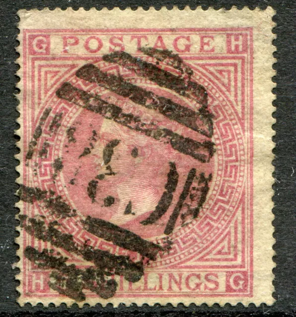 GB QV 1867-74 5s plate 1 with C38 postmark of Callao, Peru SG Z.56 (cat. £450)