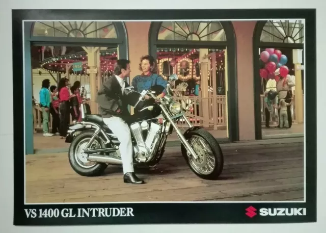 Prospectus Catalogue Brochure Moto Suzuki VS 1400 GL Intruder 1987