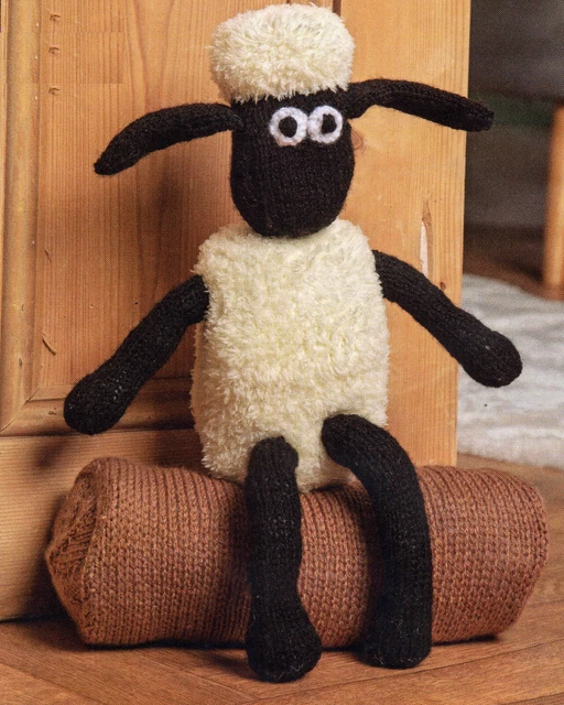 (5441) DK TOY Knitting Pattern for Cute Shaun the Sheep Doorstop!! £1.