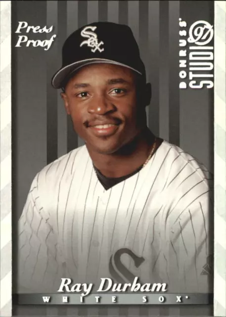 1997 Studio Silver Press Proofs White Sox Baseball Card #22 Ray Durham /1500