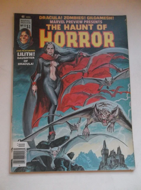 Marvel Preview Presents: The Haunt Of Horror #12, 1St Lilith Mag App., 1977, Fn-
