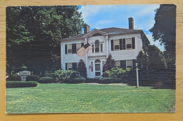 Vintage Postcard, The Capt Charles Leonard House, Agawam Mass
