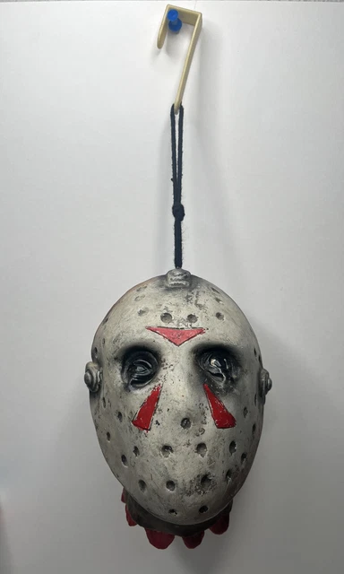 Friday The 13th Jason Voorhees Hanging Head Halloween Horror Decoration