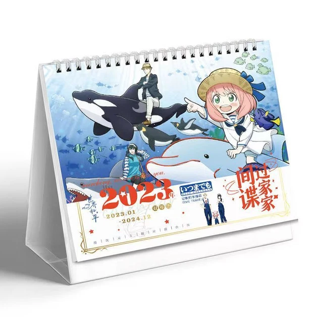 20232024 ANIME SPY X Family Desk Table Calendar Yor Anya