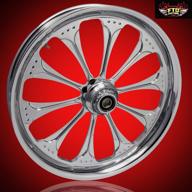 2023 HARLEY DAVIDSON Chrome 21 inch Front Wheel Floating Rotors "Wizard