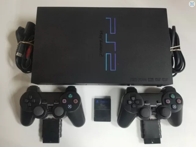 GUARANTEED Fat Playstation 2 Console PS2 - 2 BRAND NEW Controllers G PS1 Compati