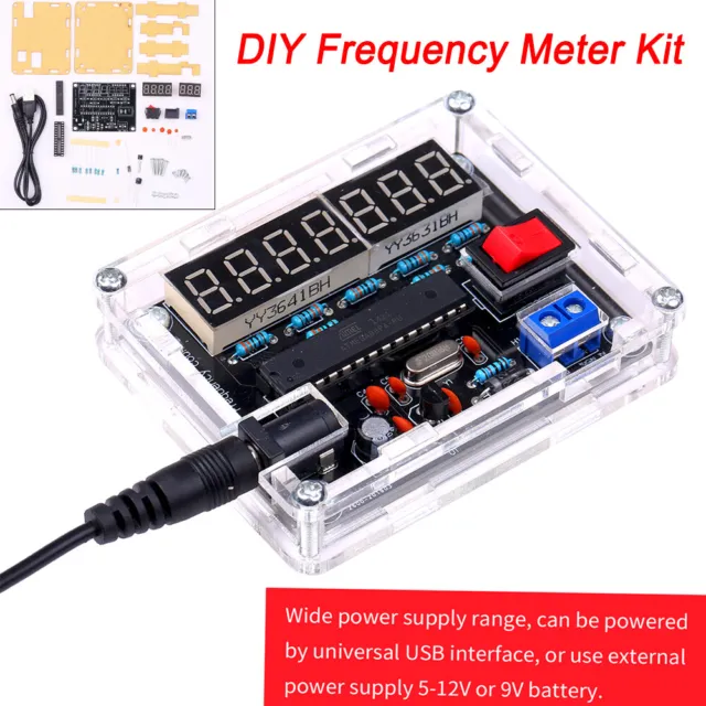 10MHz High Accuracy AVR Frequency Counter Meter with precision resolution R6W5
