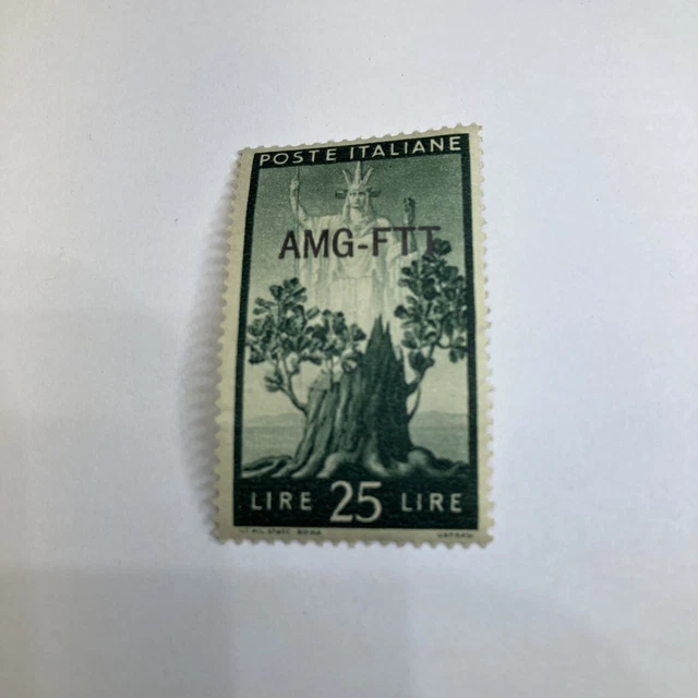 Italy - Trieste Zone A - 1947 Democracy - Postage of 1945 Overprinted AMG-FTT