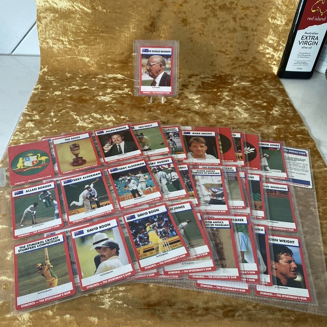 1990/91 Stimorol Cricket Cards 83 Of 84, Missing #79 Including Bradman