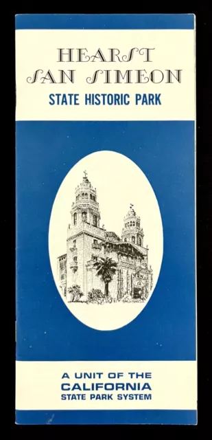 1970 Hearst State Historic Park San Simeon California Vintage Travel Brochure