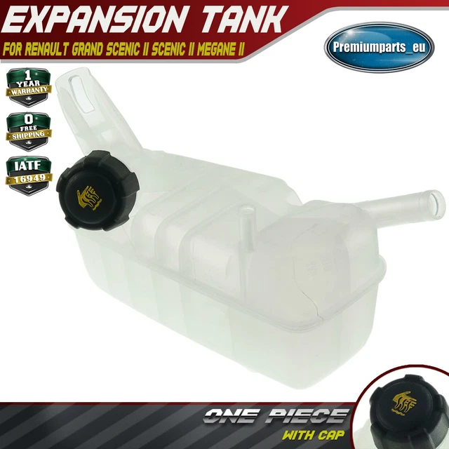 thumbnail image 2 of Coolant Expansion Tank With Cap For Renault Trafic MK3, Vauxhall Vivaro, Nissan NV300 - NONSTOP, Transparent 2 of 3