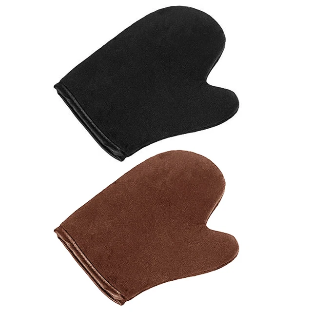 Guante de limpieza corporal autocurtidor aplicador de aceites guantes accesorios para el cuidado de la piel