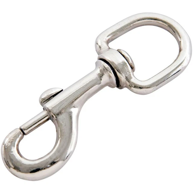 1/2" Nickel Swivel Eye Bolt Snap
