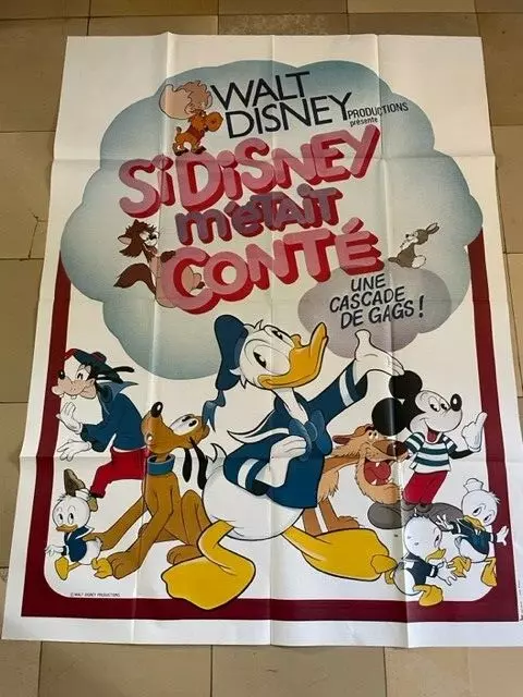 Walt Disney Donald Duck Micky Maus Goofy Pluto Filmplakat in Übergröße