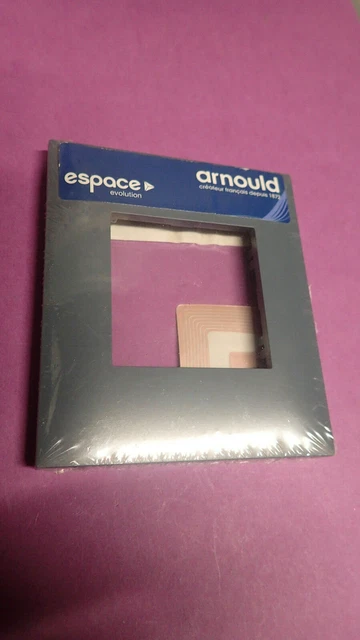 Plaque De Finition Arnould Evolution 64521 - Noir Mat, Pour Installation électrique, Occasion Comme Neuve