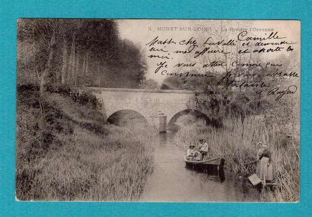 Moret-sur-Loing, La Rivière l'Orvanne: CPA - old postcard /Na