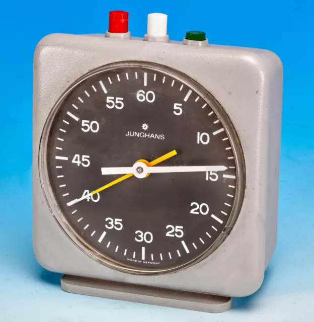 Junghans cronómetro reloj de laboratorio reloj industrial reloj de parada industrial laboratorio fotográfico