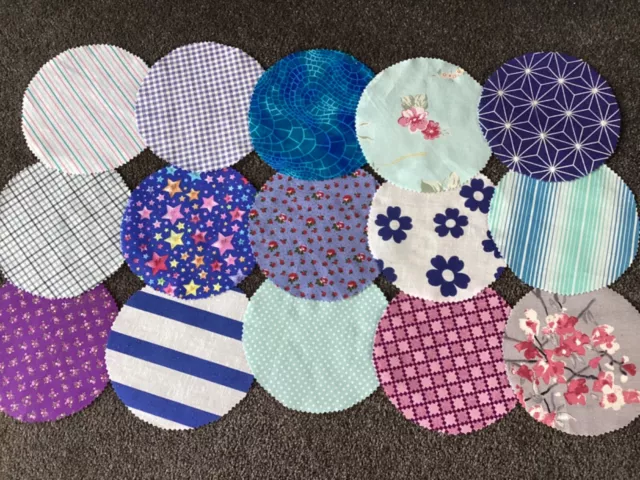 Fabric Jar Lid Covers X 15 For Your Home Made Jams Marmalade Pickles Lollie Jars