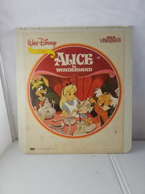 Walt Disney Alice in Wonderland CED Selectavision RCA Videodiscs Cartoon 1983