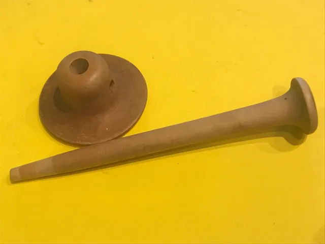 Holz Stetiskop Instrument Medizin 17x6cm Sammlerstück Deko zerlegbar Arzt Alter? 5