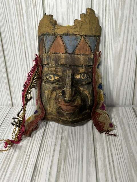 Vintage Hand Carved AFRICAN TRIBAL MASK