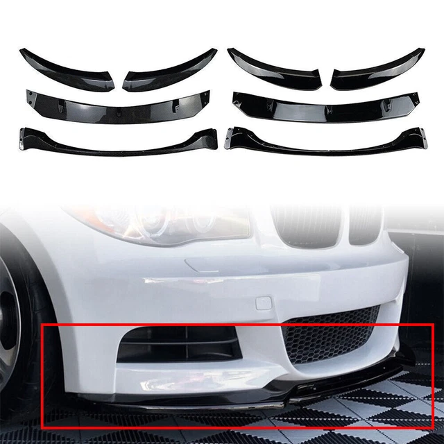 Front Bumper Lip Chin Splitter For BMW 1 Series E82 E88 2007-2010 Carbon Fiber