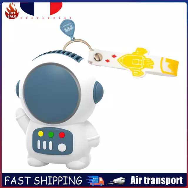 Mini Astronaut Fan USB Rechargeable Portable Bladeless Fan (Dark Blue) FR