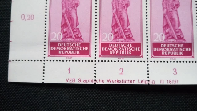 DDR 1955 kpl. NO-Bogen mit Abarten Postfrisch siehe Fotos(A 8323)