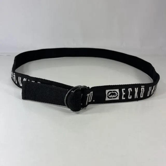 ECKO UNLTD Black & White D-Ring Belt - Men's Size 48 2