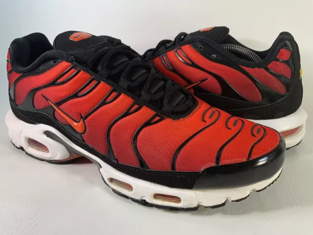 NIKE AIR MAX Plus Tn Team orange rouge blanc noir homme taille 13