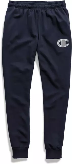 Champion Uomo Powerblend Misura Jogging Pantaloni da C Logo (GF22H Y07972) Blu