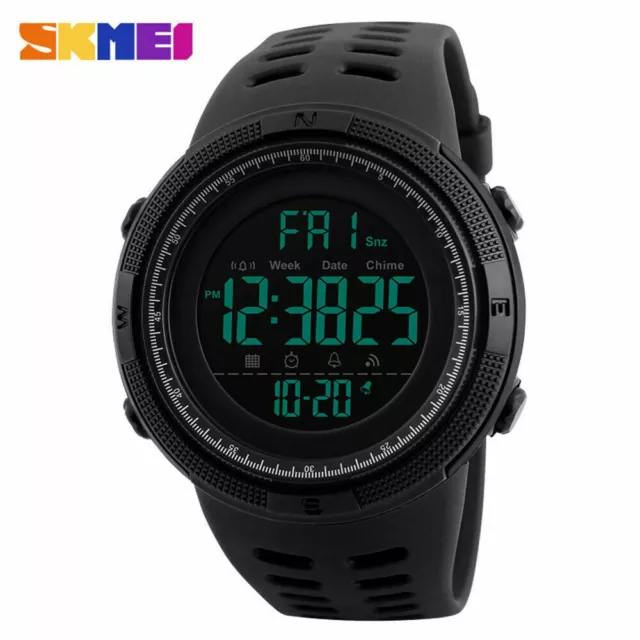 SKMEI Men Watch Alarm Sport Wristwatch Fashion Digital Watches for Students Boys