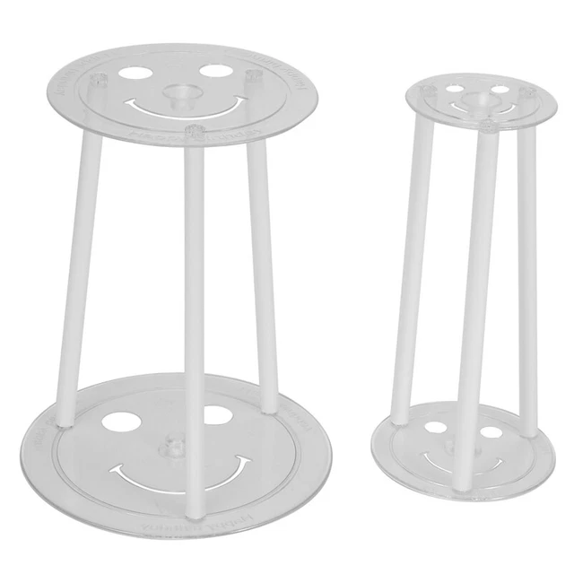20 ud. Barras de plástico blanco para pasteles barras para pasteles con 4 piezas TrenG1S2