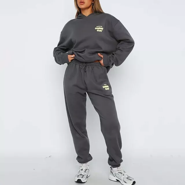 White Fox Hoodie 2Piece Tracksuit Set Women's Jogging Suit Oversized Fitness Set