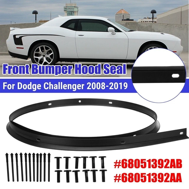 Spoiler Avant Pour Pare-chocs Dodge Challenger 2009-2014 - Compatible, Couleur Noire - Neuf