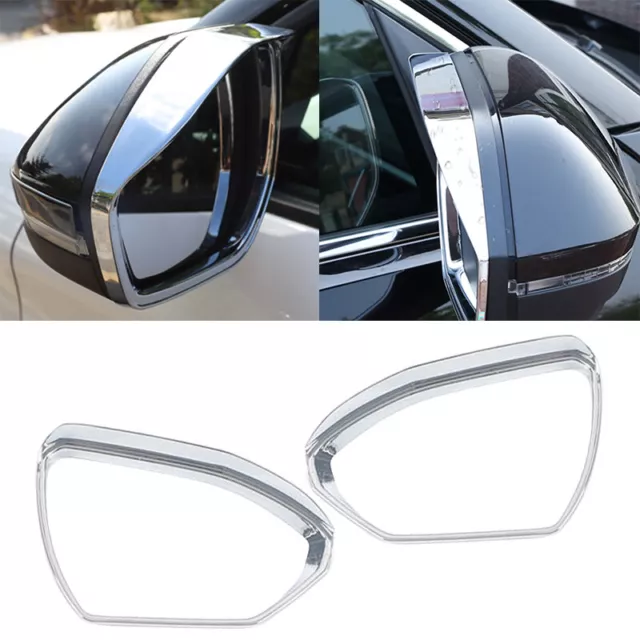 Fit For 2021 2022 TUCSON Hyundai Silver Side Mirror Rain Eyebrow Cover Trim