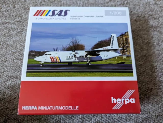 1/200 Herpa Fokker 50 SAS