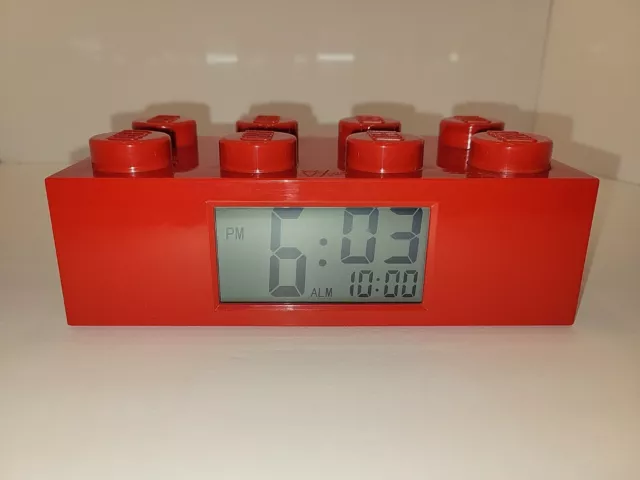 Official Lego Digital Alarm Clock Red Brick Official Lego Digital Alarm Clock Red Brick