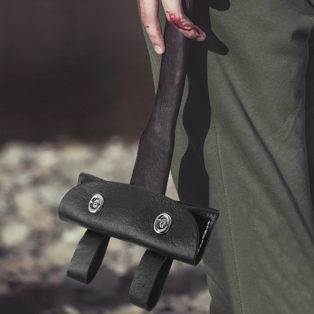Gateuse en cuir manche à manches en cuir Protecteur Hatchet Hatchet Hate Couvre