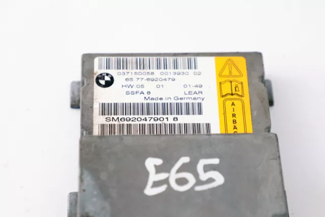 BMW E65 E66 Module de contrôle du capteur d'airbag du siège conducteur 2