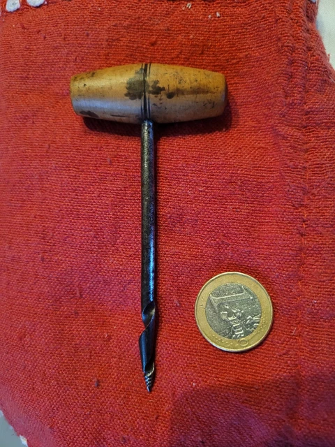 Vrille à Bois Ancienne – Mèche De Menuisier Forgée Main, Outil ébéniste Vintage