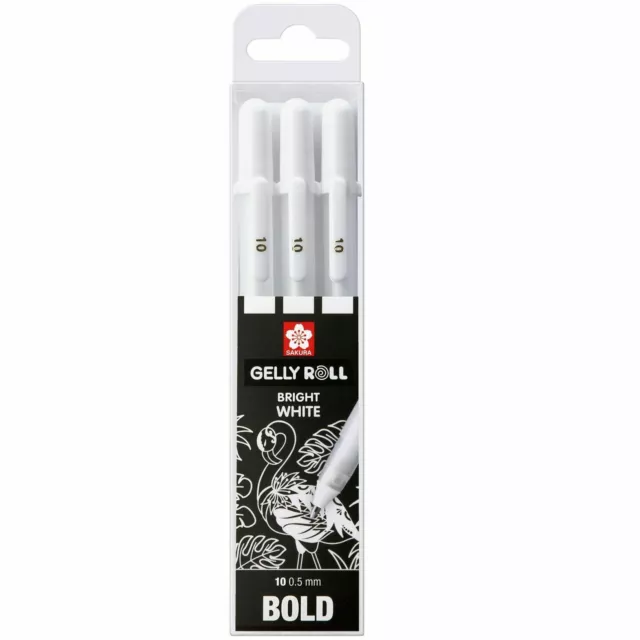 Sakura Gelly Roll Gel Pens - Bright White – 0.5 / 0.8 / 1.0mm