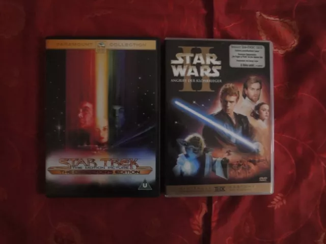 STAR TREK  MOTION PICTURE DIRECTORS CUT+STAR WARS SCIENCE FICTION 4x  DVDs!!