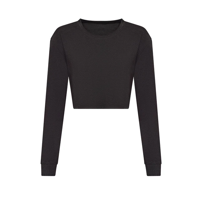 Awdis Maglietta Ritagliata Manica Lunga Donna (RW8652)