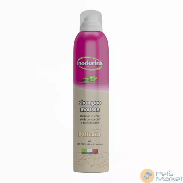 Pets INODORINA SHAMPOO SECCO PER CANI MOUSSE DELICATO 300 ML