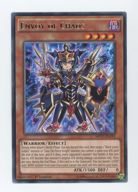 Yugioh  Envoy Of Chaos MP17-EN191  1st Edition Rare x3
