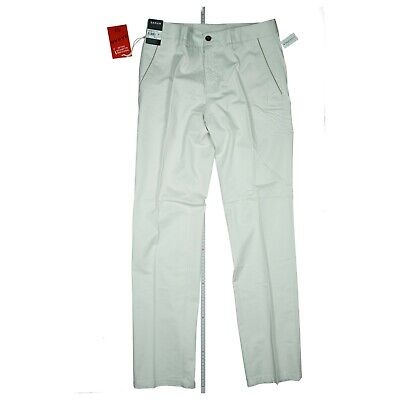 SARAR SARAR Homme Premium Cotton Chino Loisirs Pantalon Slim Fit 48 W32 L32 Marine 