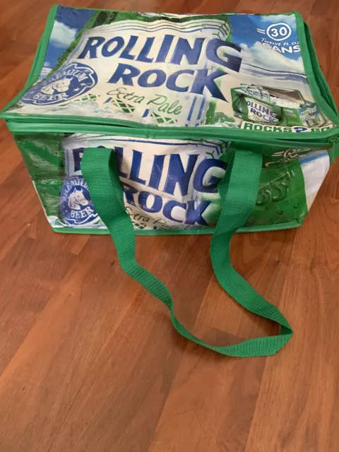 Rolling Rock “Rocks 2 Go” Insulated Beer Carry Bag Holds 30 Cans