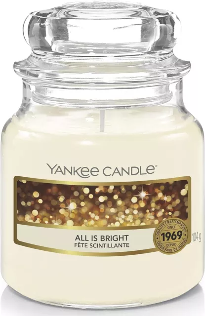 Yankee Candle Parfumé Tout Est Brillant Petit Bougie Brûler Temps Jusqu'À 30