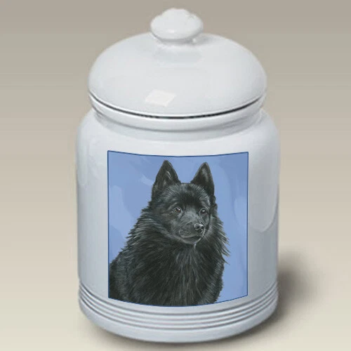 Schipperke Ceramic Treat Jar PS 52101
